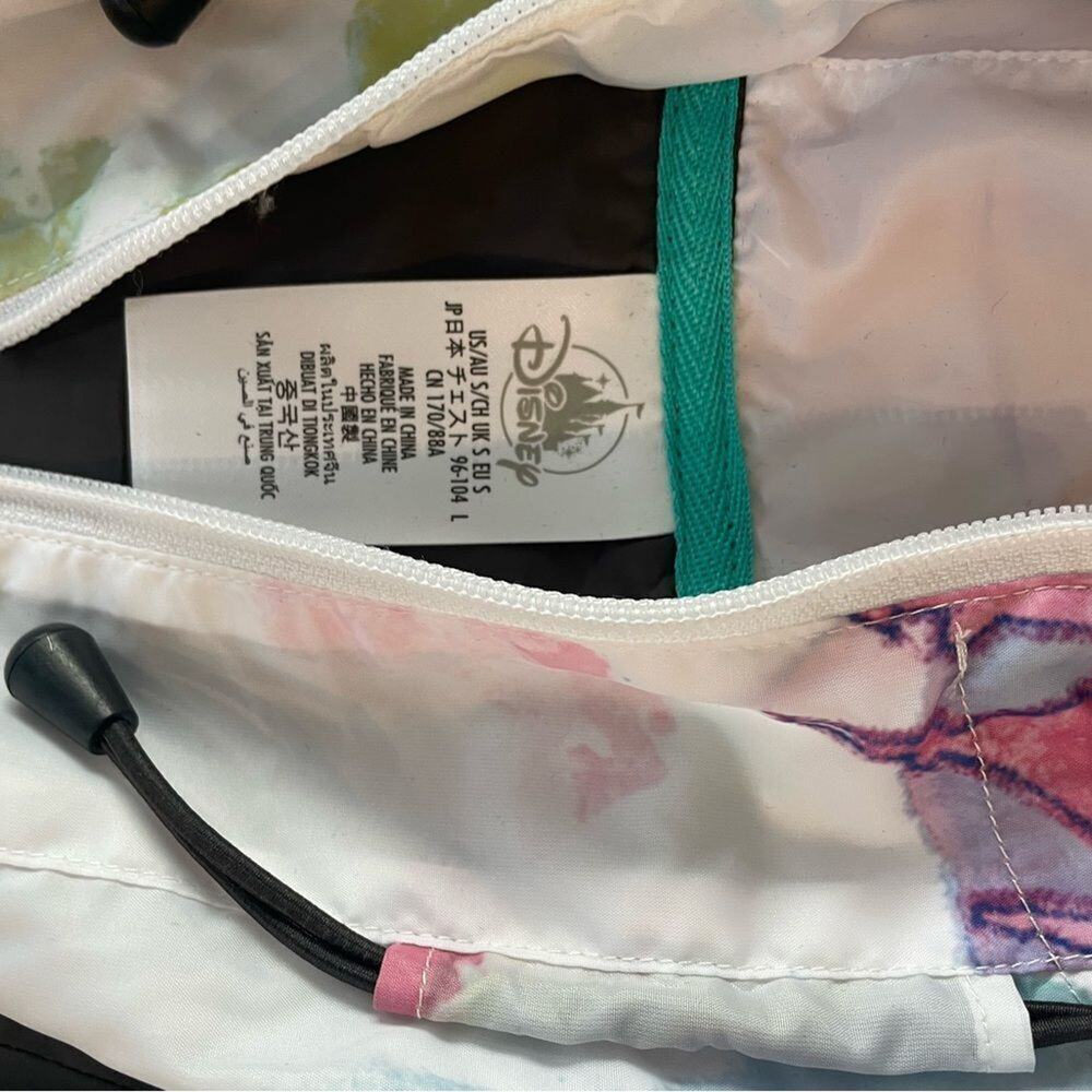 Disney Disneyland Spring Tie Dye Windbreaker Rain Coat jacket New size Small - Picture 4 of 4